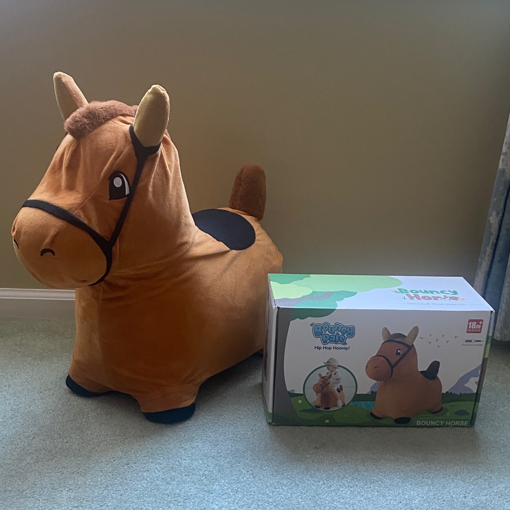 Inflatable Ride-On Toy - Brown